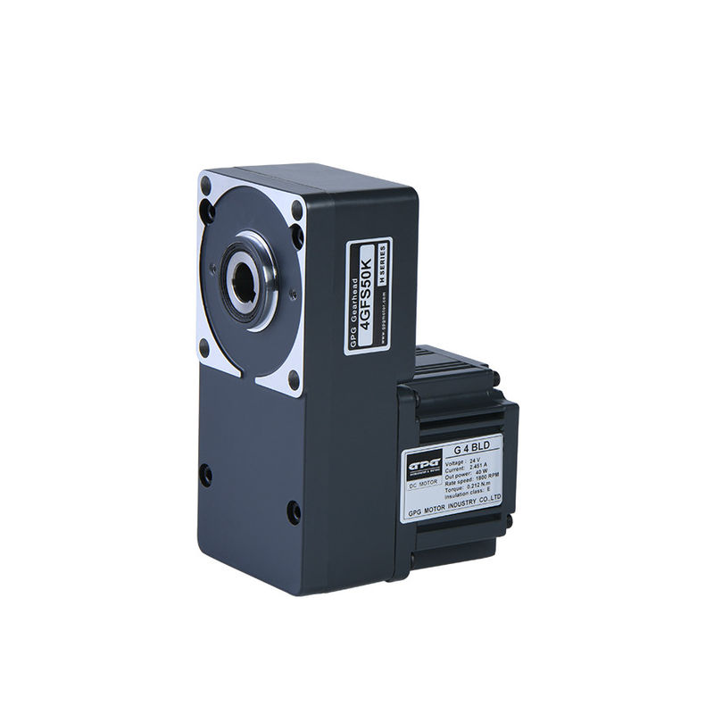 25w 12v 24v 80mm محرك تروس بدون فرشاة مع علبة تروس مسطحة مجوفة 4GFS5-200K