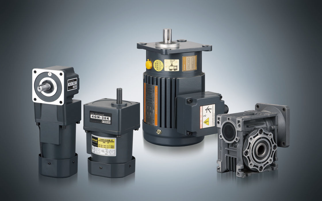 22mm شافت محرك كهربائي علبة التروس 400W 0.5hp 3 المرحلة مخفض المحرك